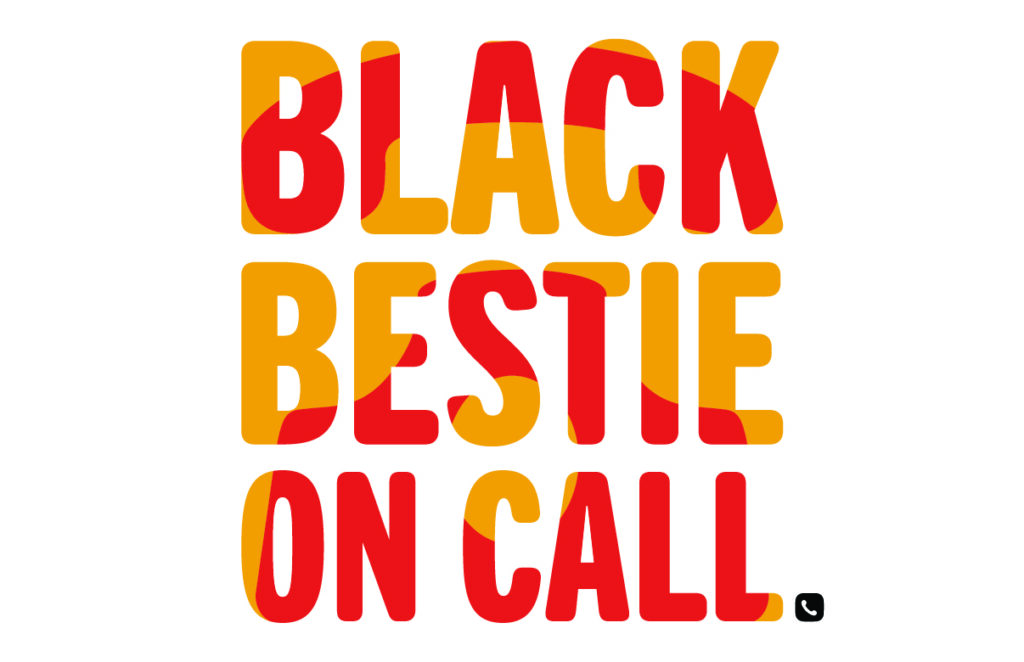 Black Bestie on Call Visitekaartje Voor